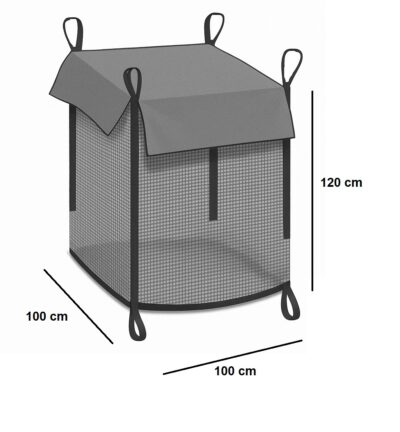 Premium Holzbag mit Abdeckung