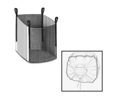 Profi Holzbag mit Abdeckung Sternboden